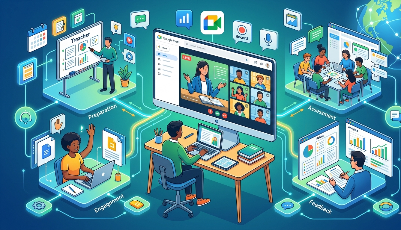  Optimizing Virtual Learning through Google Meet: A Structured Framework for Effective Online Teaching and Learning